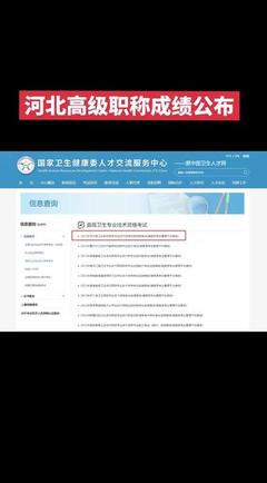 卫生高级职称成绩查询系统的技术开发与实践